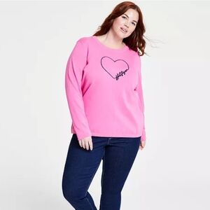 Tommy Hilfiger pink knit top sizeXL